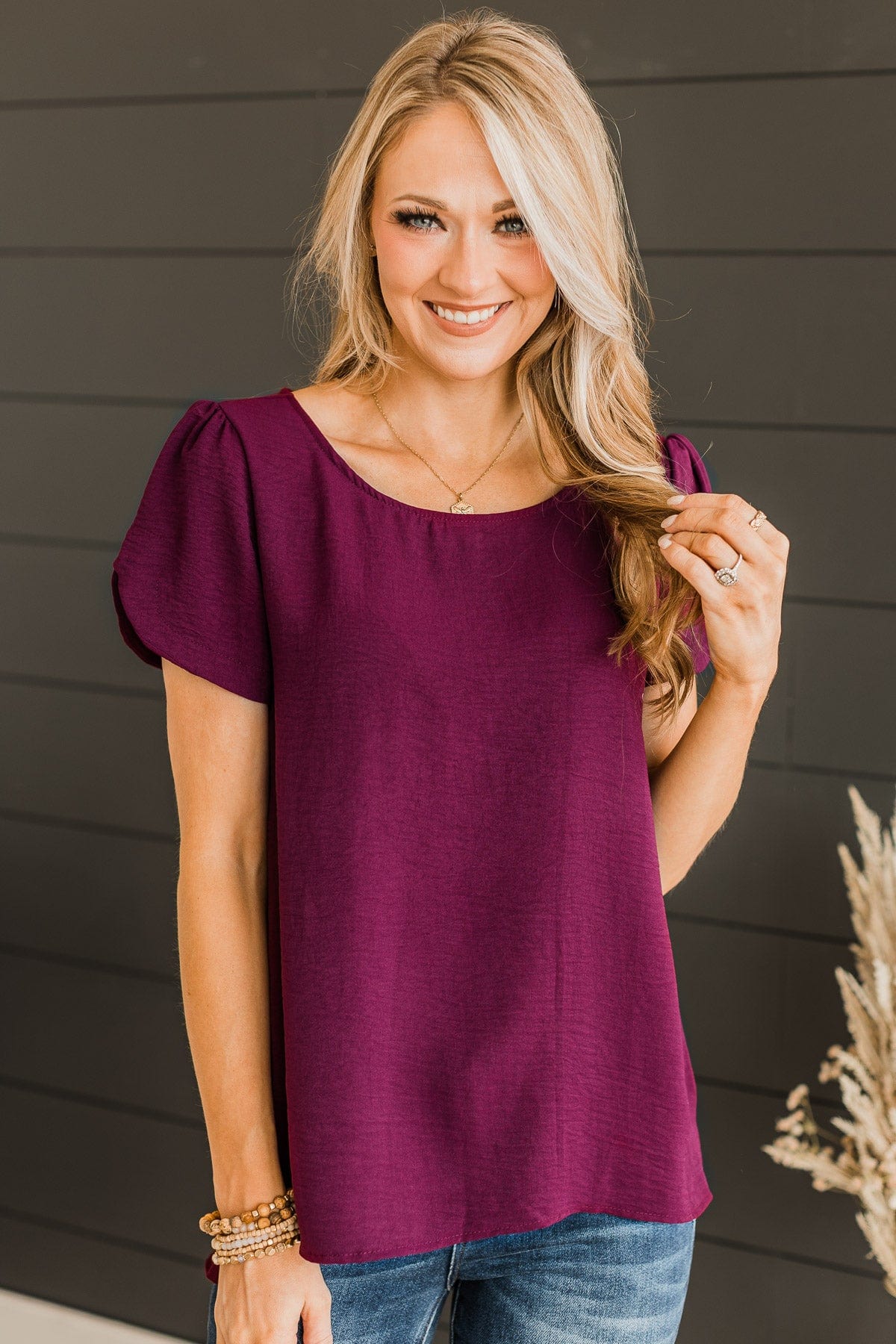 Calling For You Knit Top- Burgundy - Image 4