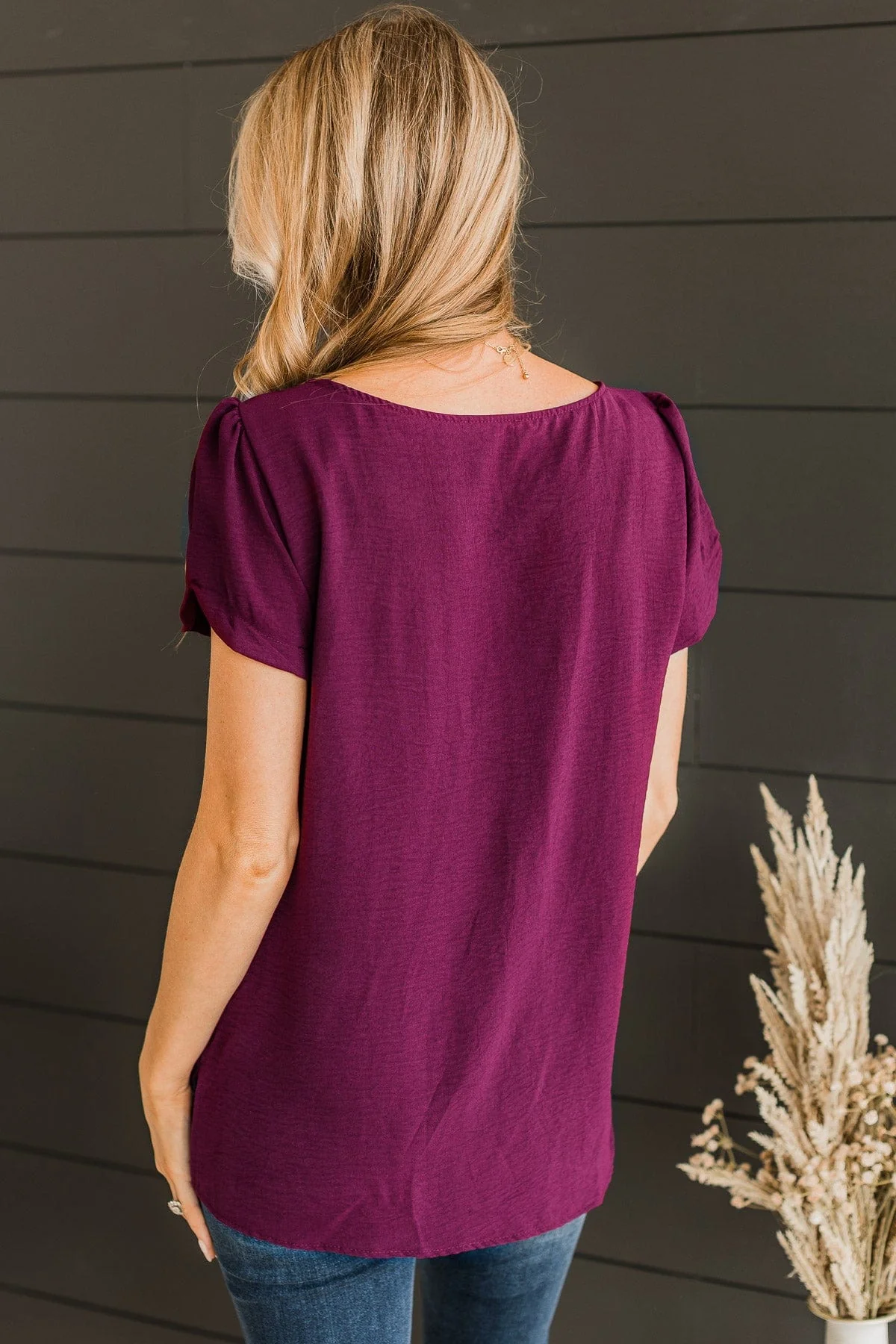 Calling For You Knit Top- Burgundy - Image 7