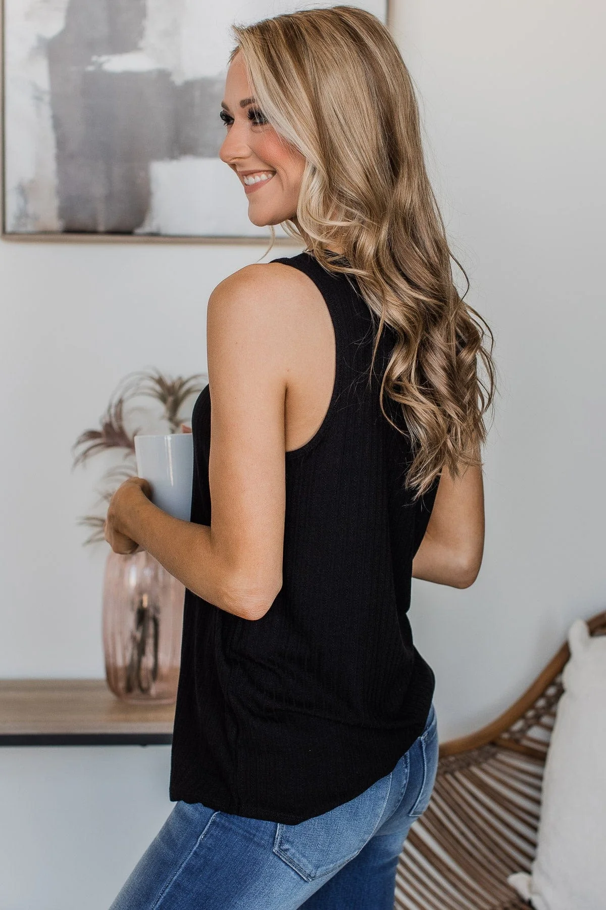 Came To Win V-Neck Tank- Black - Image 6