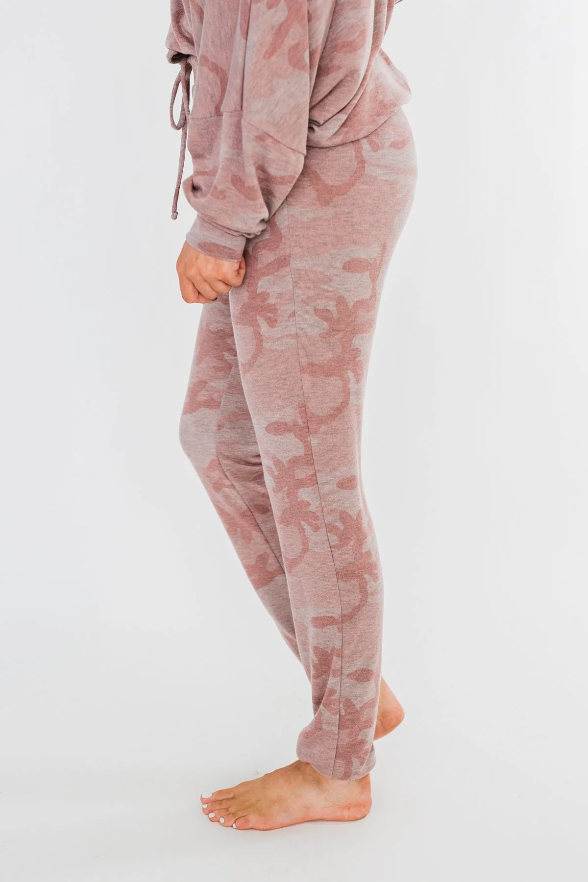 Camo Lounge Joggers- Pink & Grey - Image 8