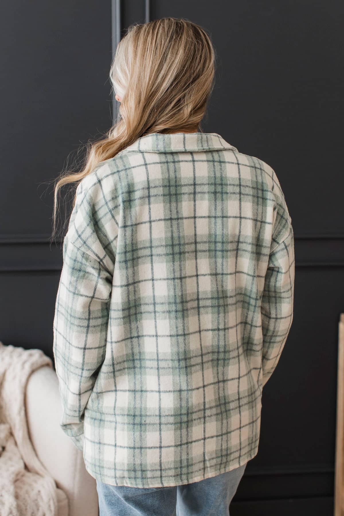 Campfire Nights Plaid Jacket- Mint - Image 9