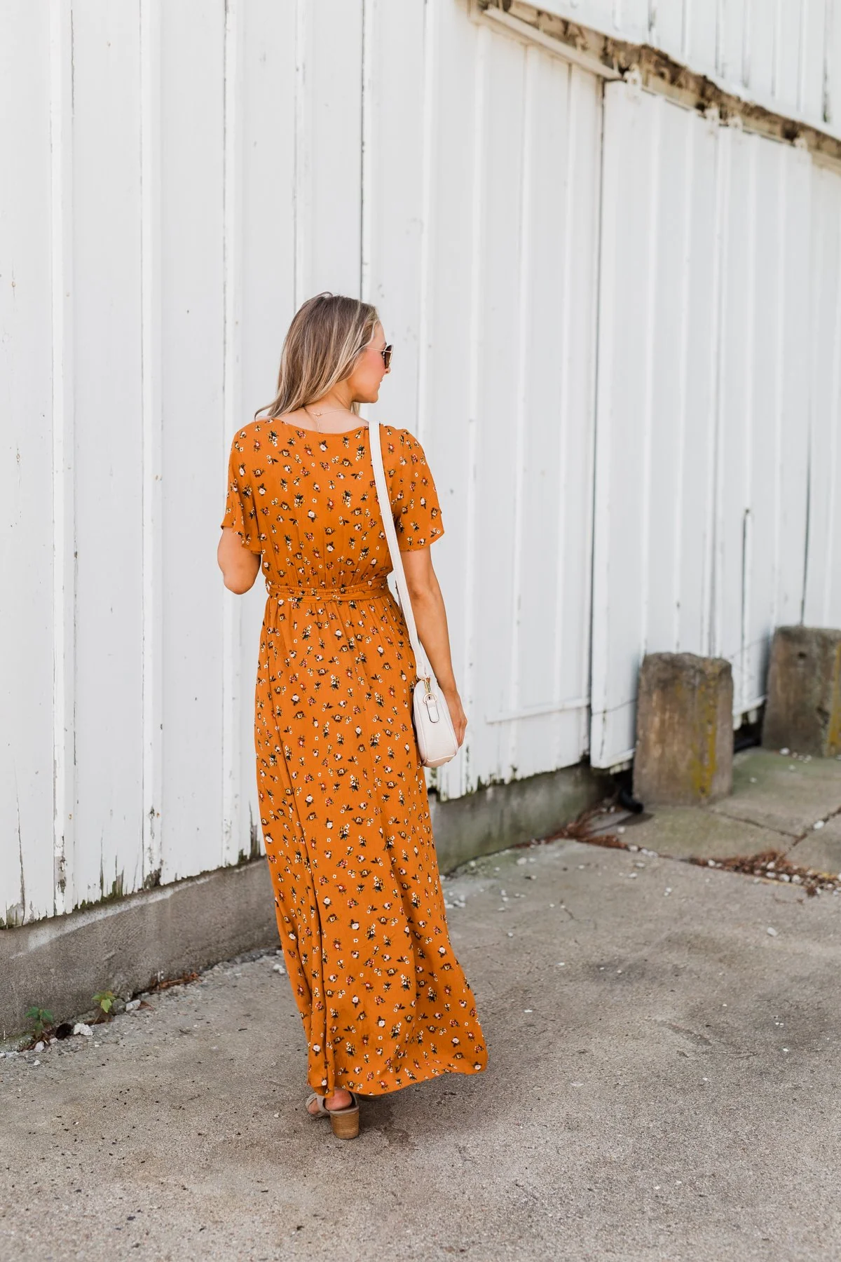 Can't Help But Stare Floral Maxi Dress- Burnt Orange - Image 11