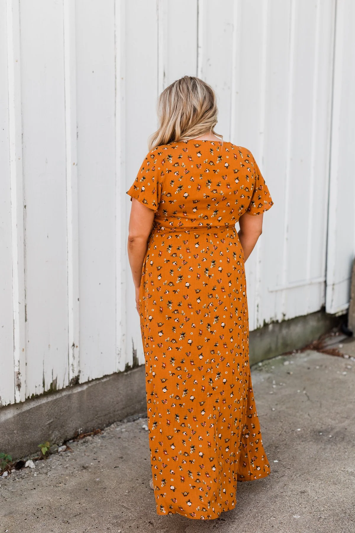 Can't Help But Stare Floral Maxi Dress- Burnt Orange - Image 12