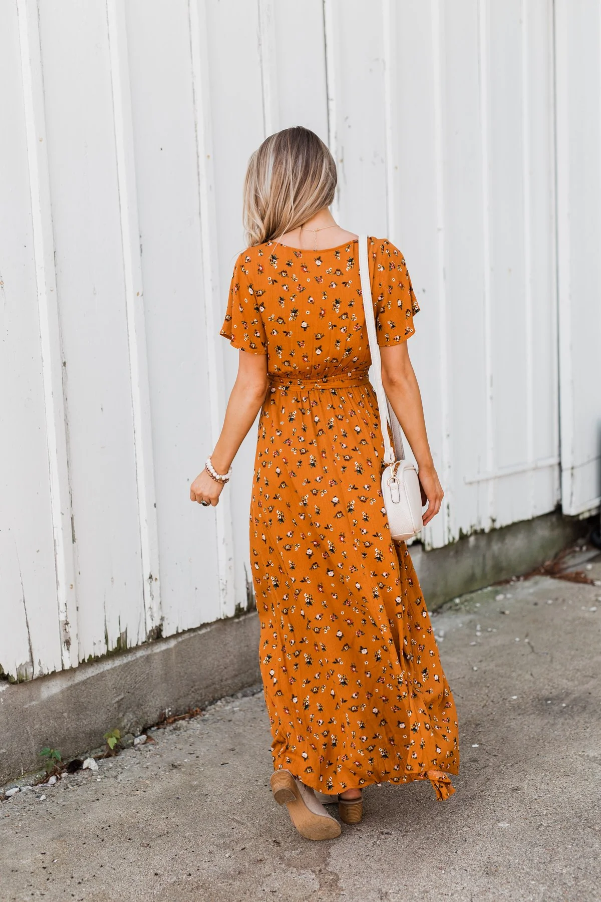Can't Help But Stare Floral Maxi Dress- Burnt Orange - Image 15