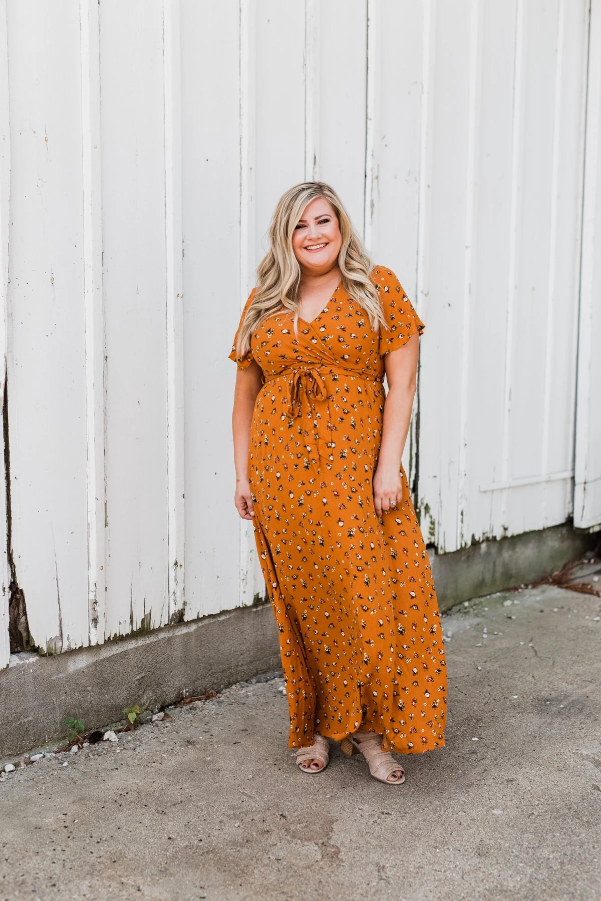Can't Help But Stare Floral Maxi Dress- Burnt Orange - Image 8