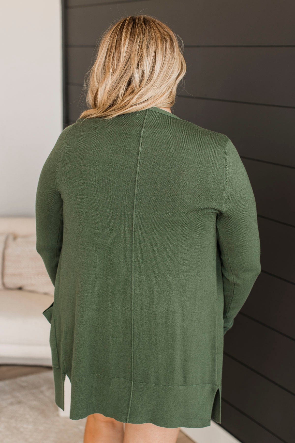 Can't Resist This Knit Cardigan- Green Ivy - Image 8