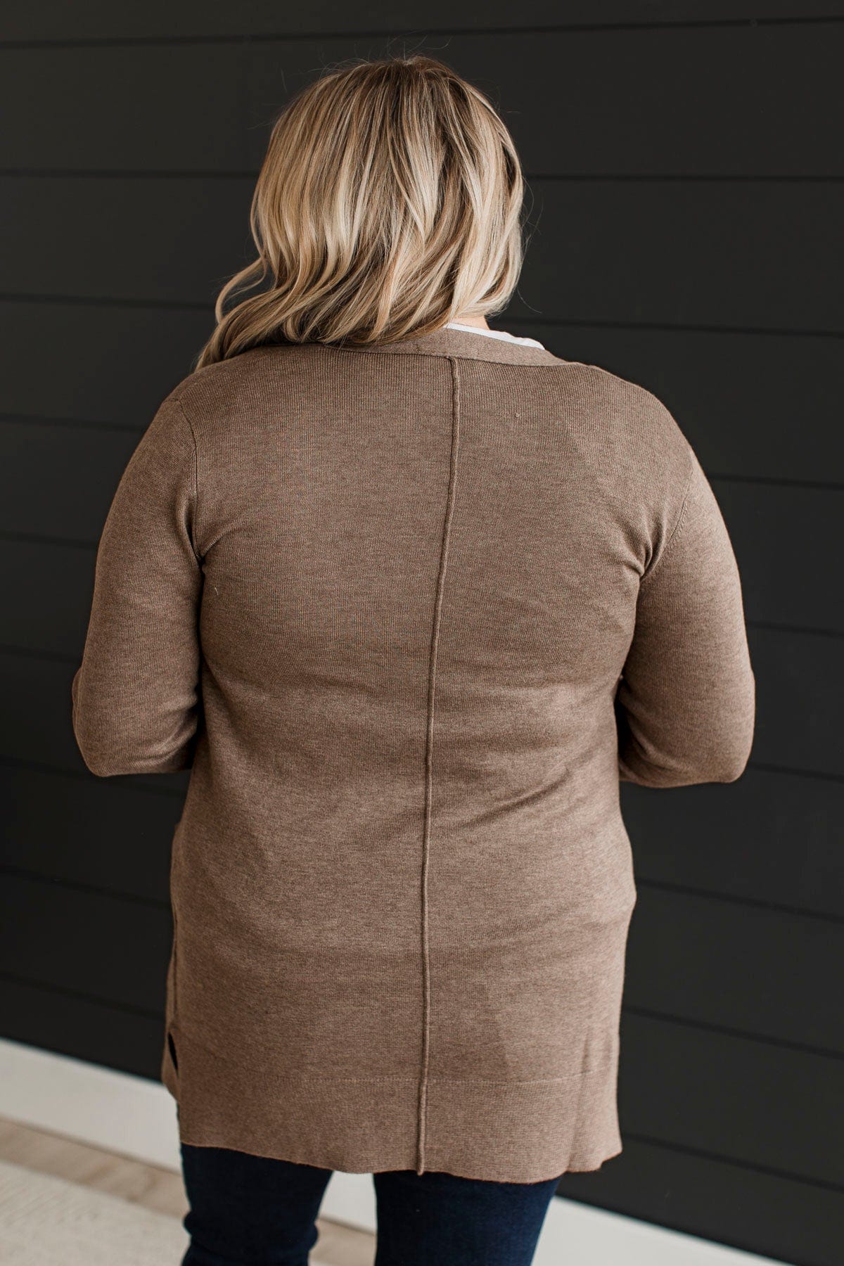 Can't Resist This Knit Cardigan- Taupe - Image 8