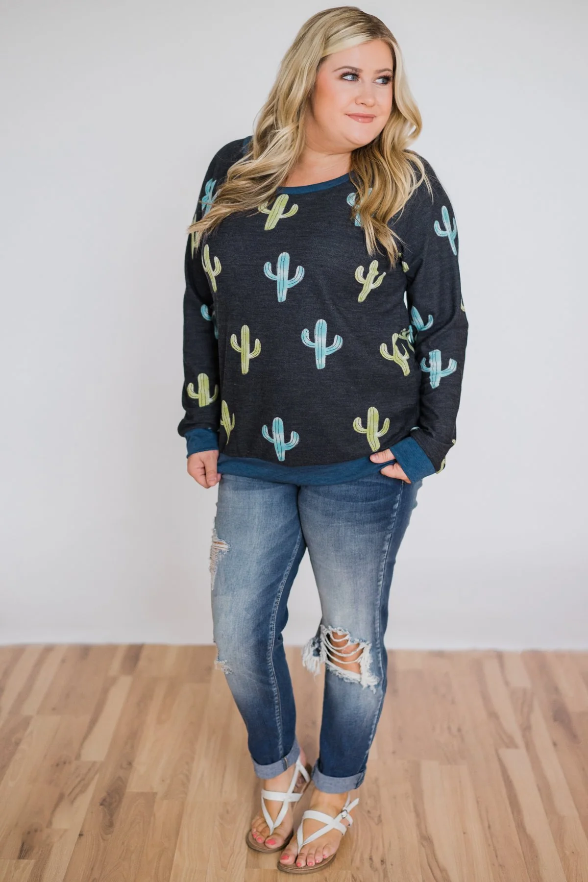 Can't Touch This Cactus Long Sleeve Top - Image 5