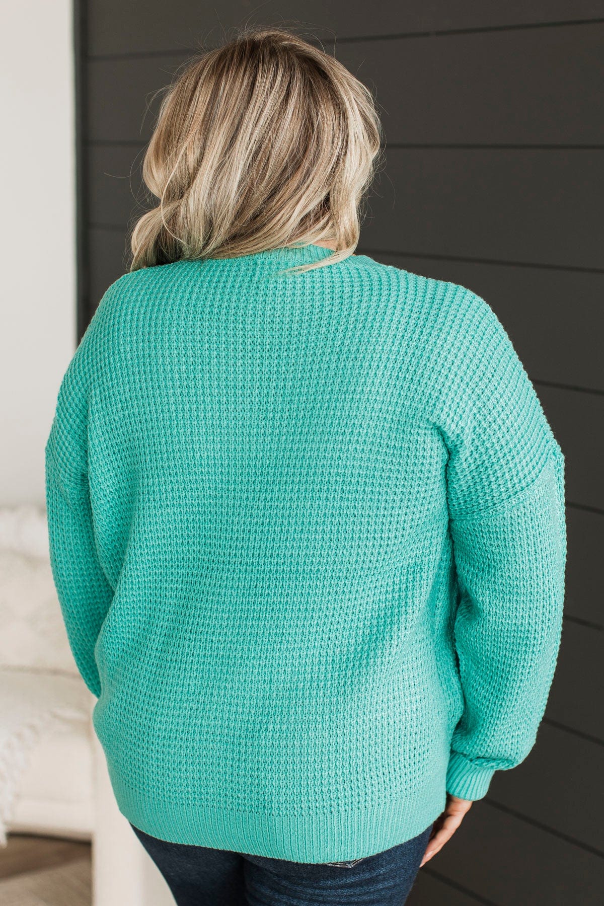 Captivating In Color Knit Sweater- Dark Mint - Image 10