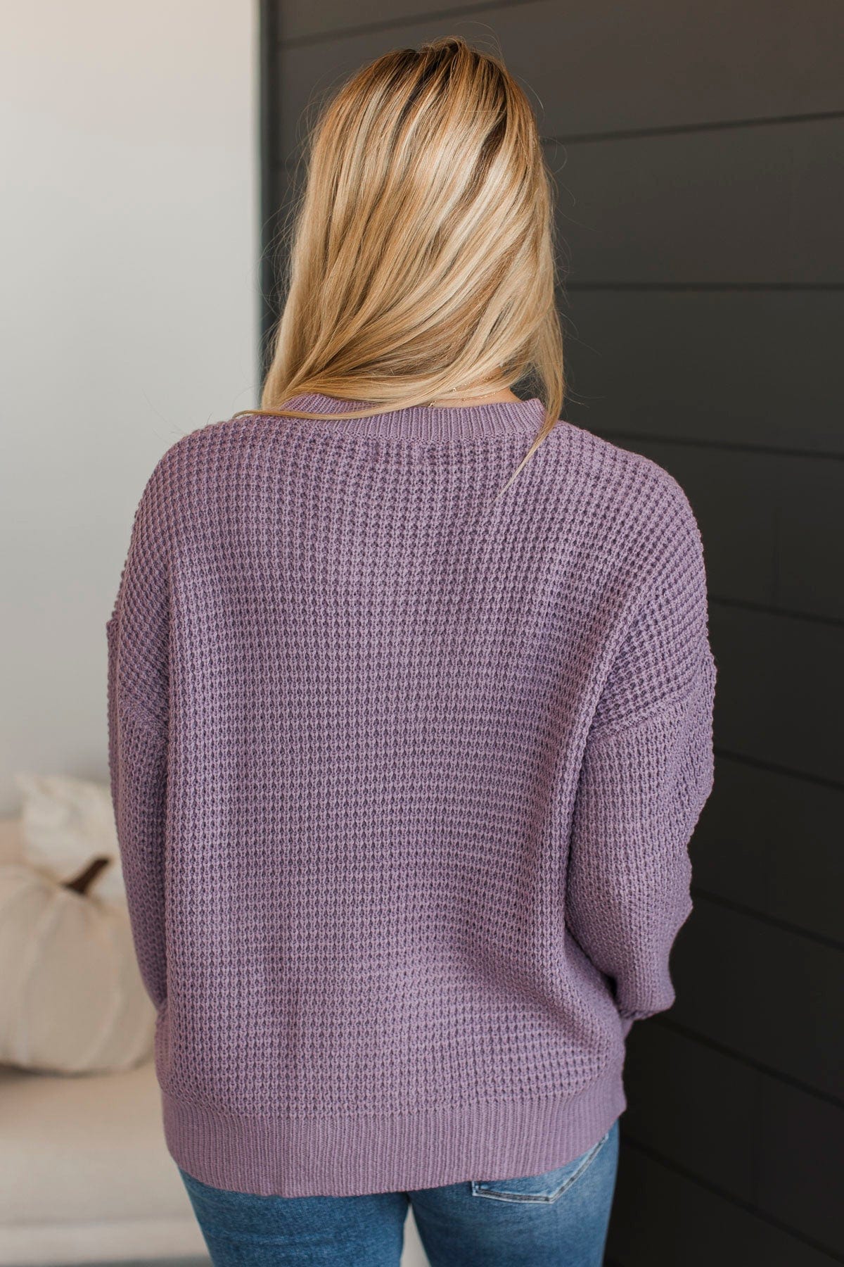 Captivating In Color Knit Sweater- Dusty Lavender - Image 8