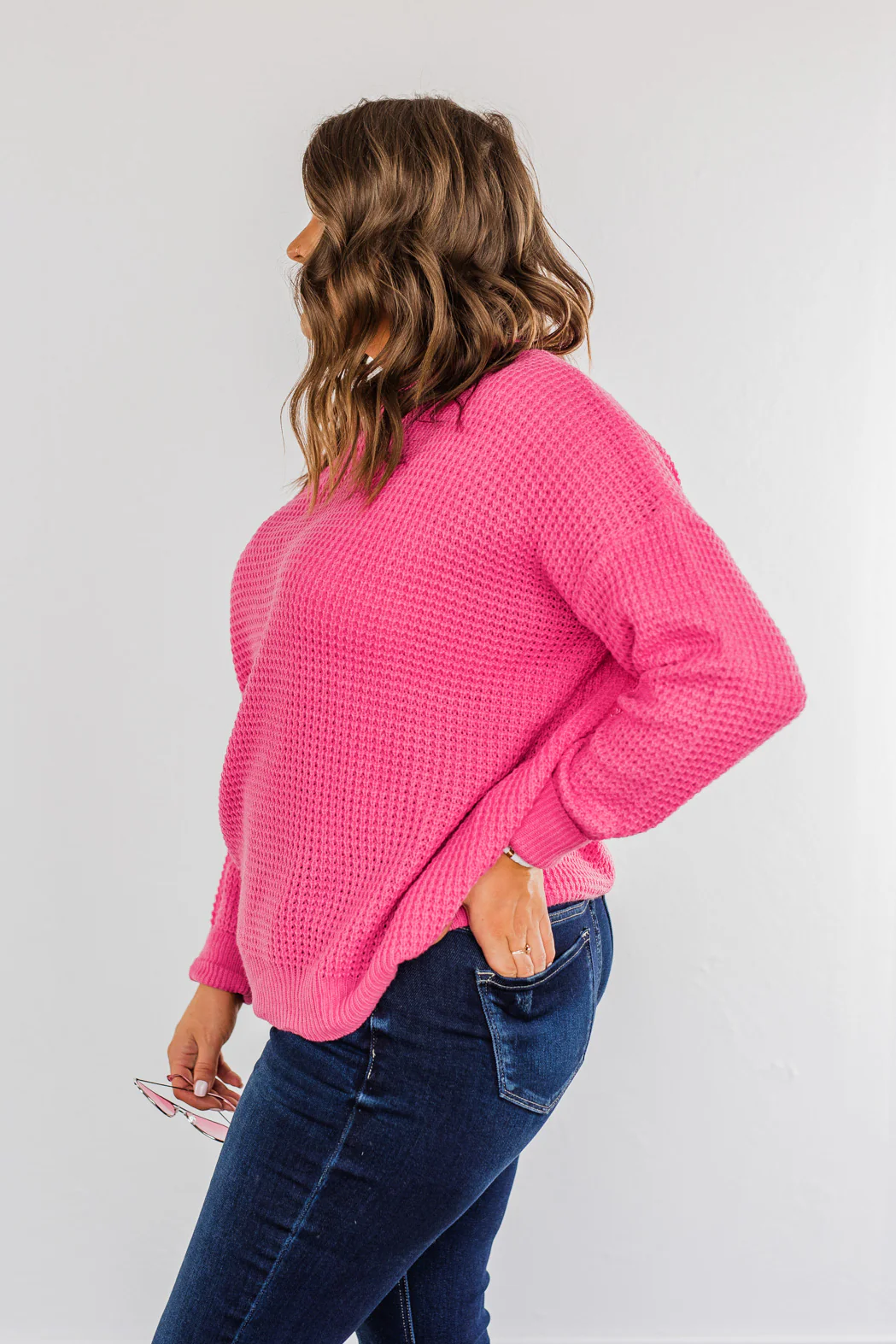 Captivating In Color Knit Sweater- Hot Pink - Image 10