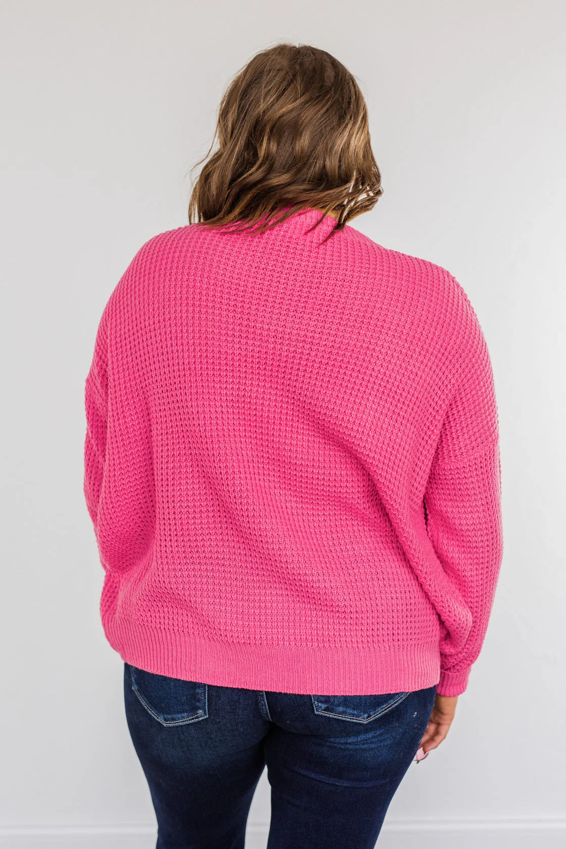 Captivating In Color Knit Sweater- Hot Pink - Image 12