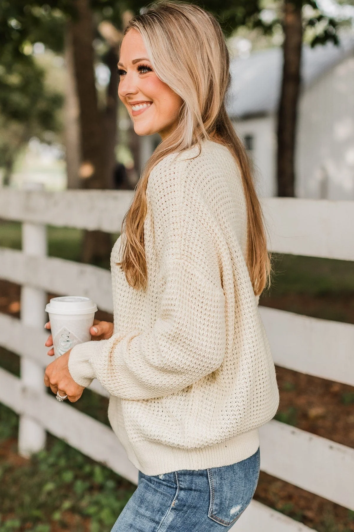 Captivating In Color Knit Sweater- Ivory - Image 5