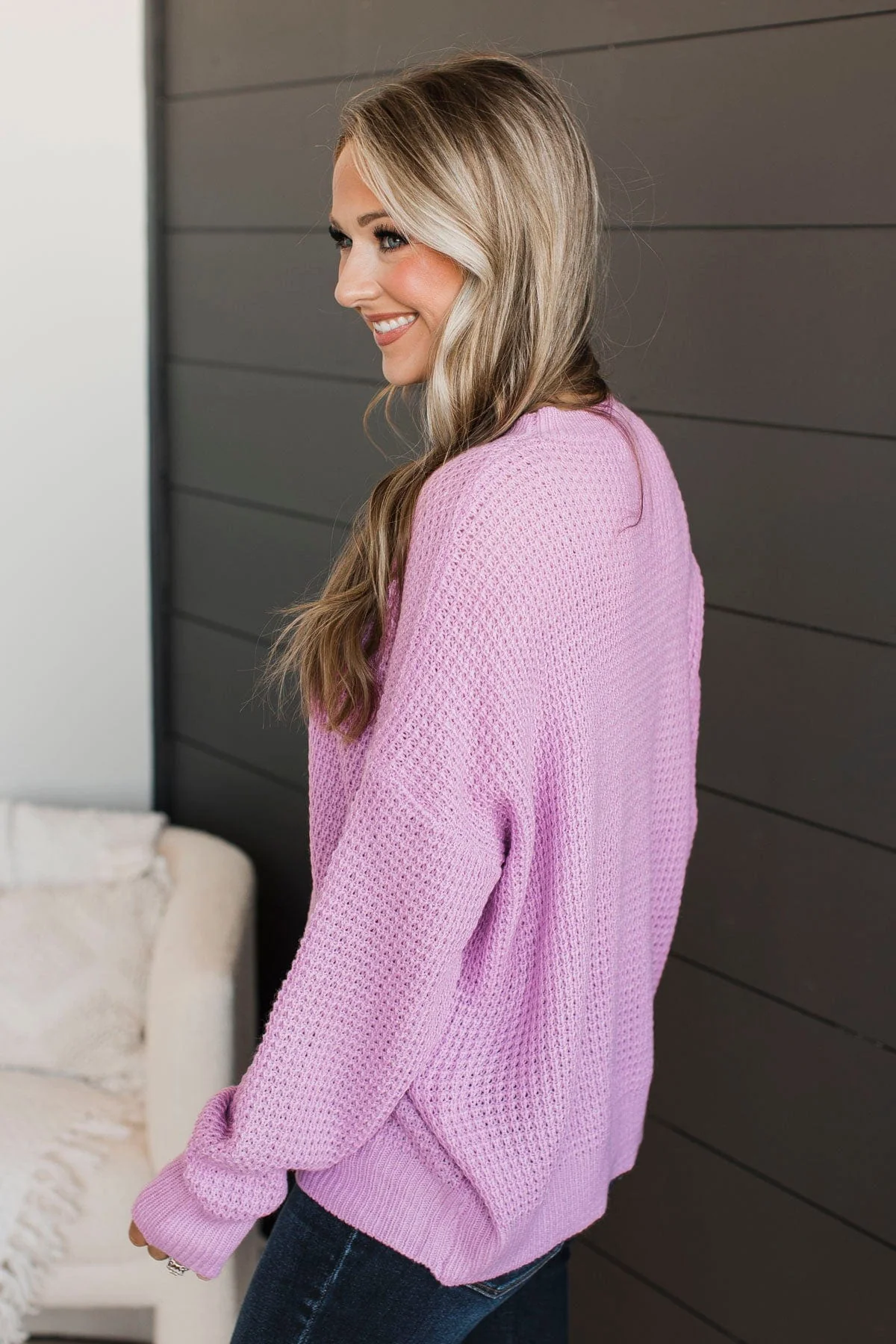 Captivating In Color Knit Sweater- Orchid - Image 7