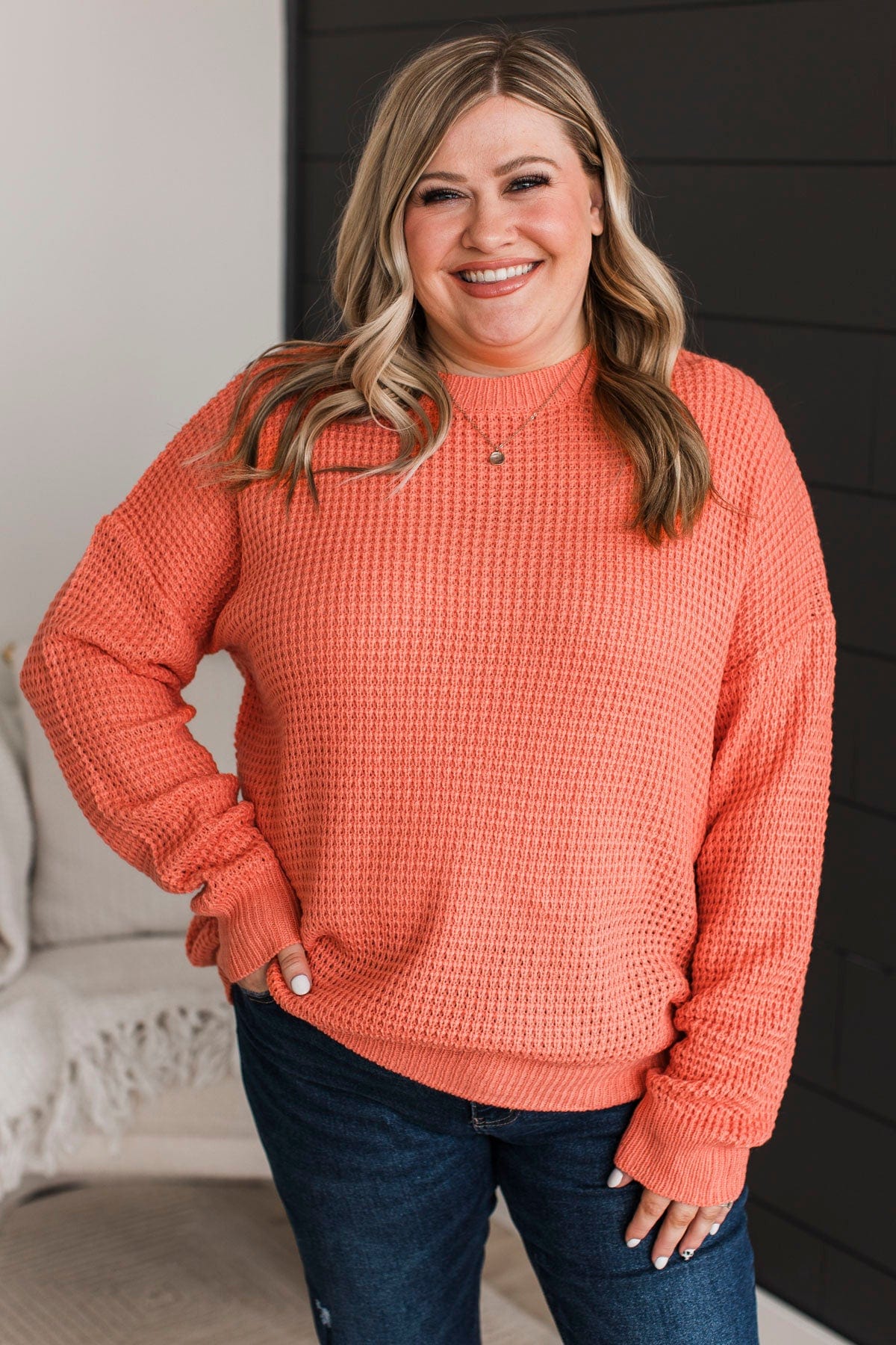 Captivating In Color Knit Sweater- Sherbet - Image 3