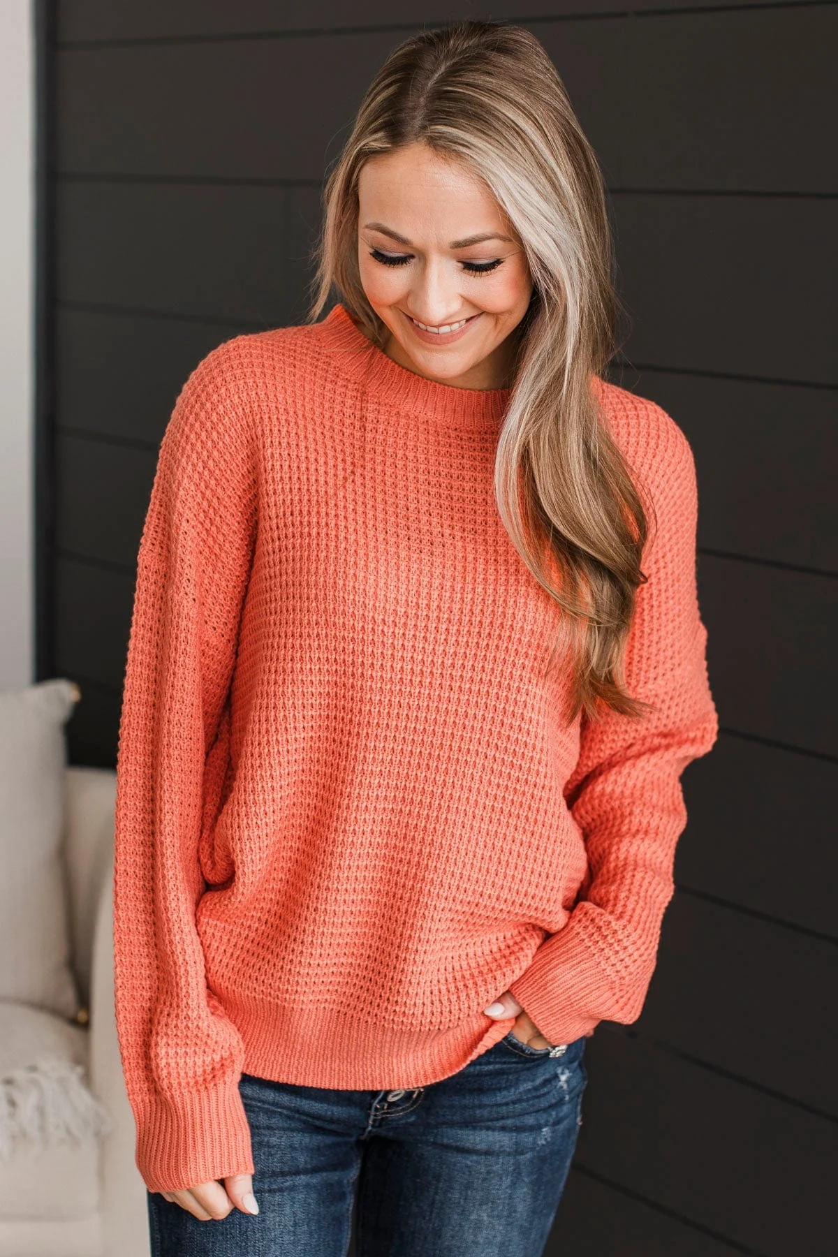 Captivating In Color Knit Sweater- Sherbet - Image 4