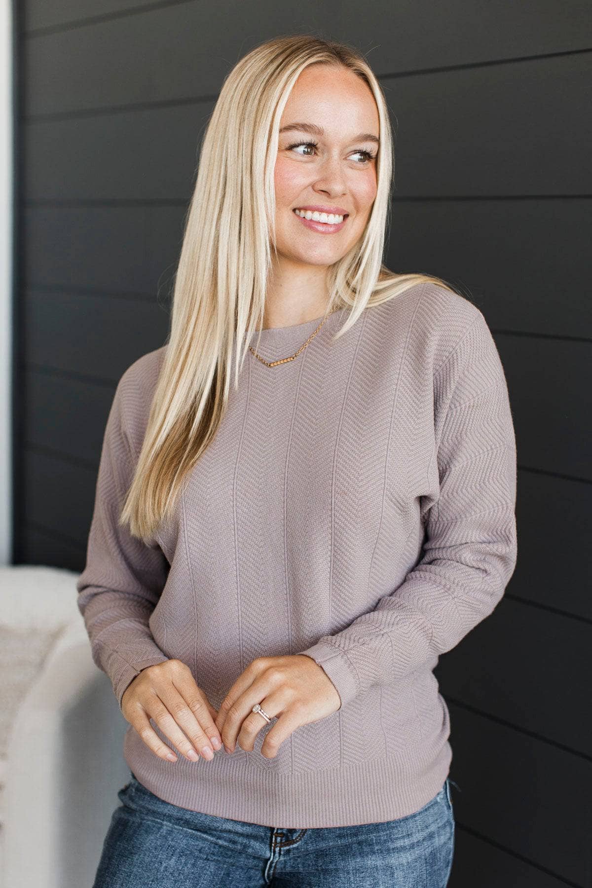 Capture A Memory Knit Sweater- Dusty Lavender - Image 2