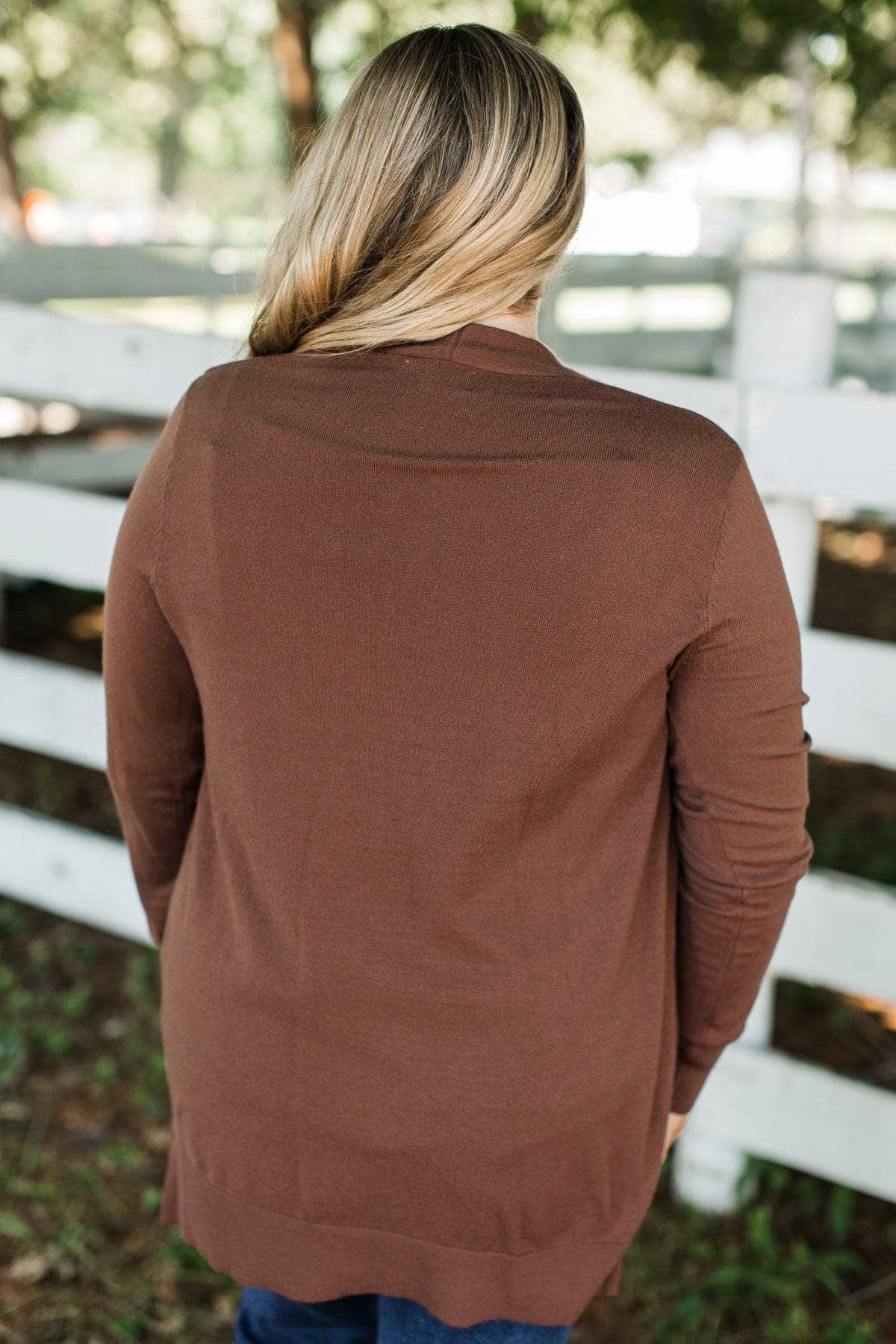 Captured Your Heart Knit Cardigan- Chocolate - Image 9
