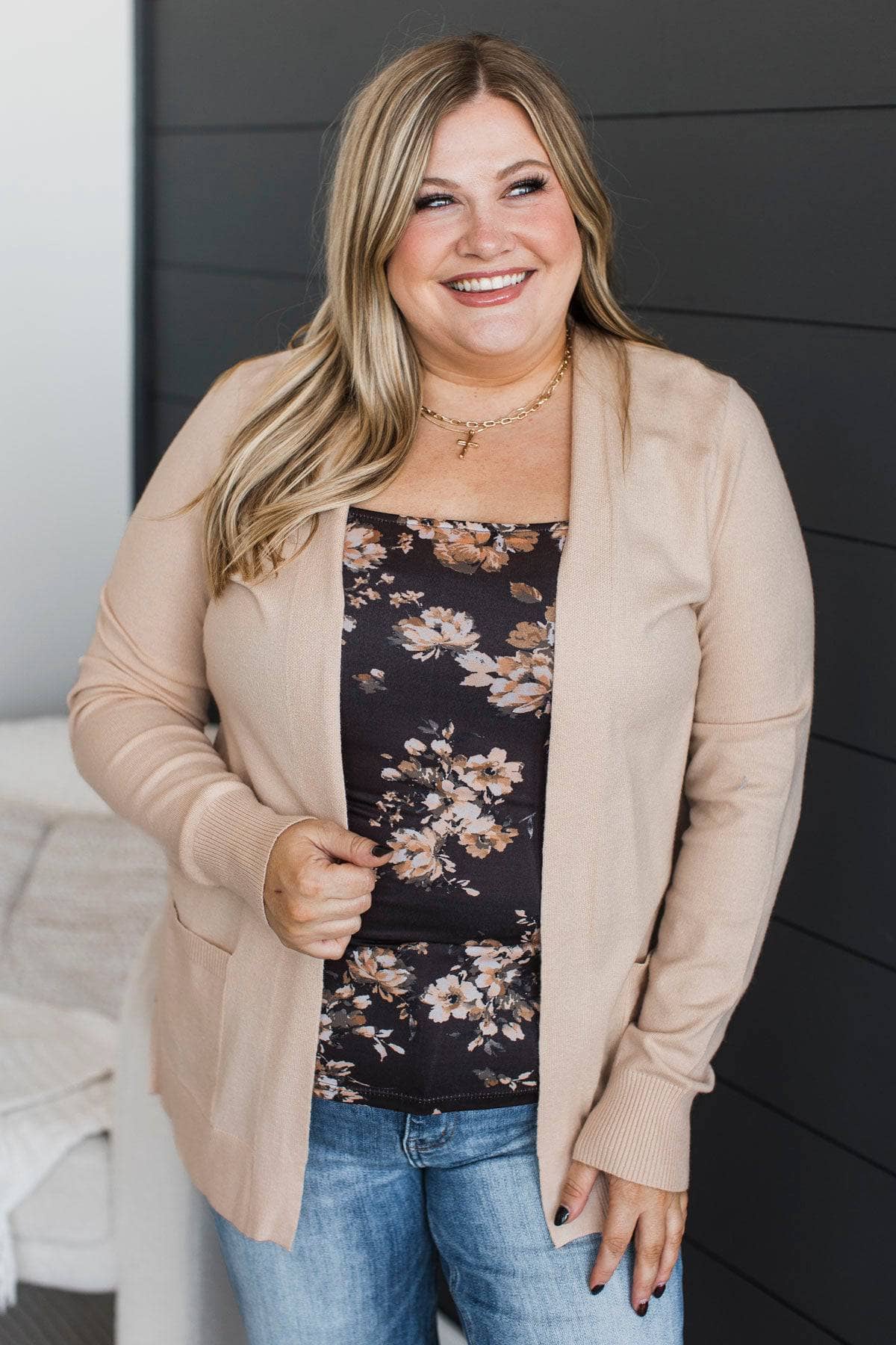 Captured Your Heart Knit Cardigan- Oatmeal
