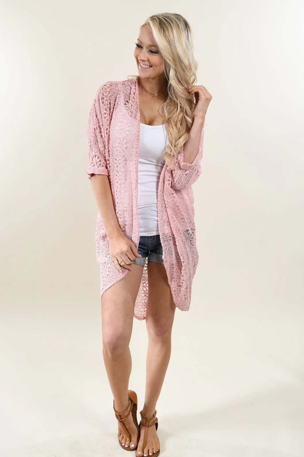 Casual Encounter Kimono ~ Pink - Image 2