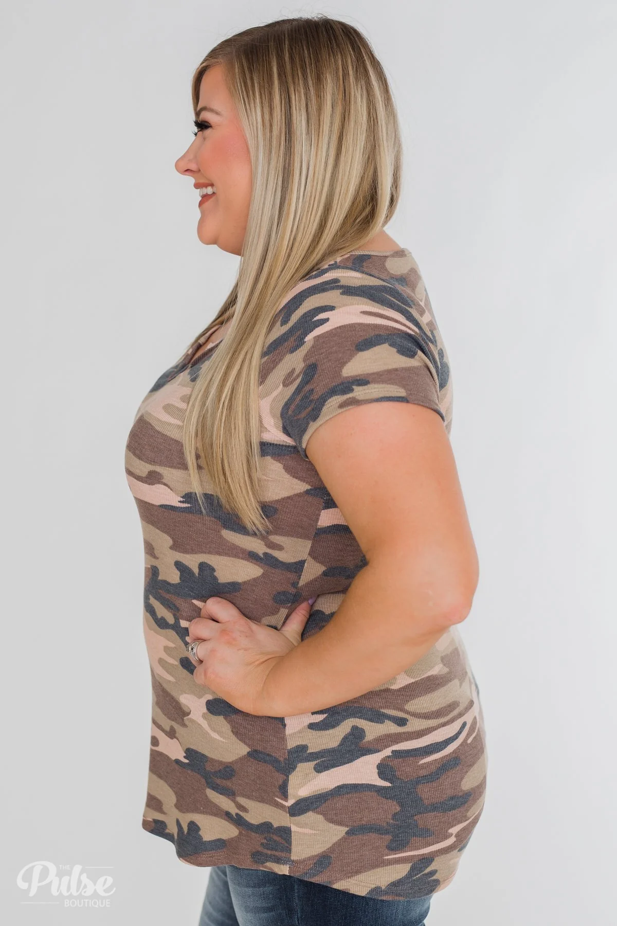 Casual in Camo Short Sleeve Top - Image 12