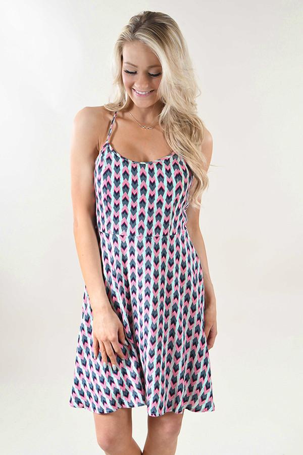 Catch Me Chevron Summer Dress - Image 2