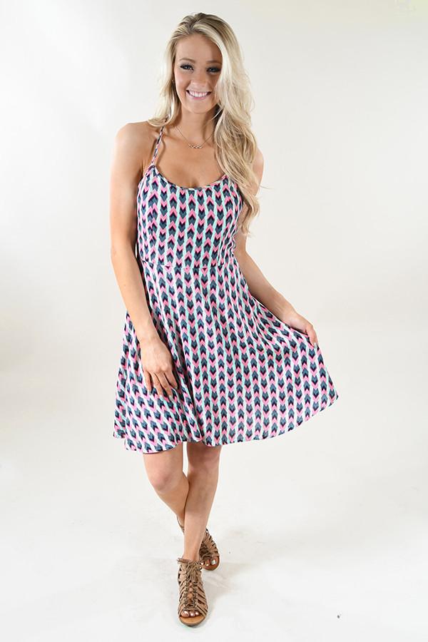 Catch Me Chevron Summer Dress - Image 3