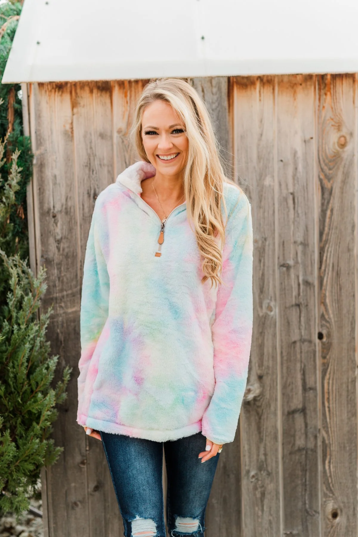 Caught By Love Tie Dye Sherpa- Multi-Color - Image 5