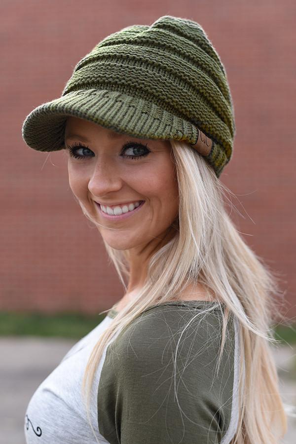 CC Beanie Cap - Olive - Image 2