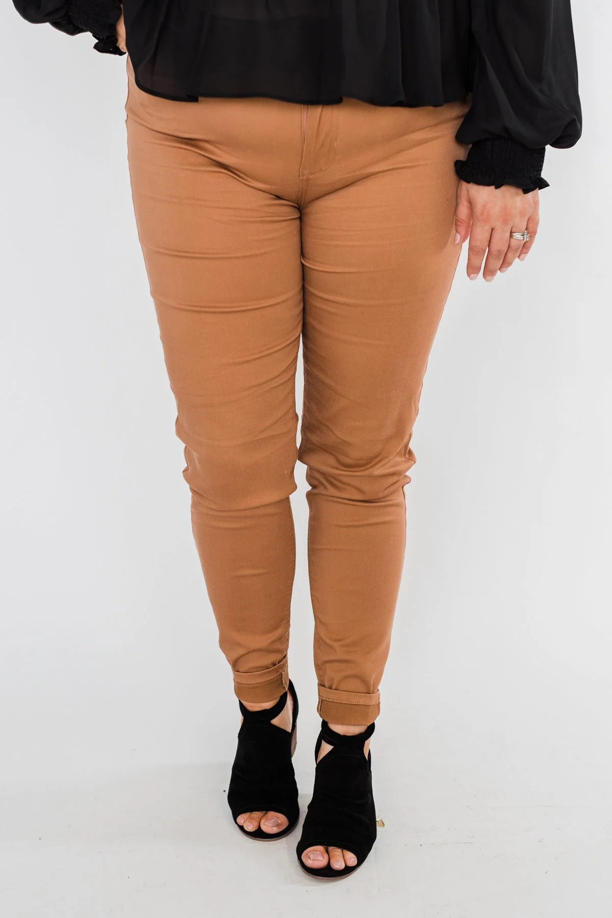 Celebrity Pink Ankle Skinny Jeans- Clay - Image 4