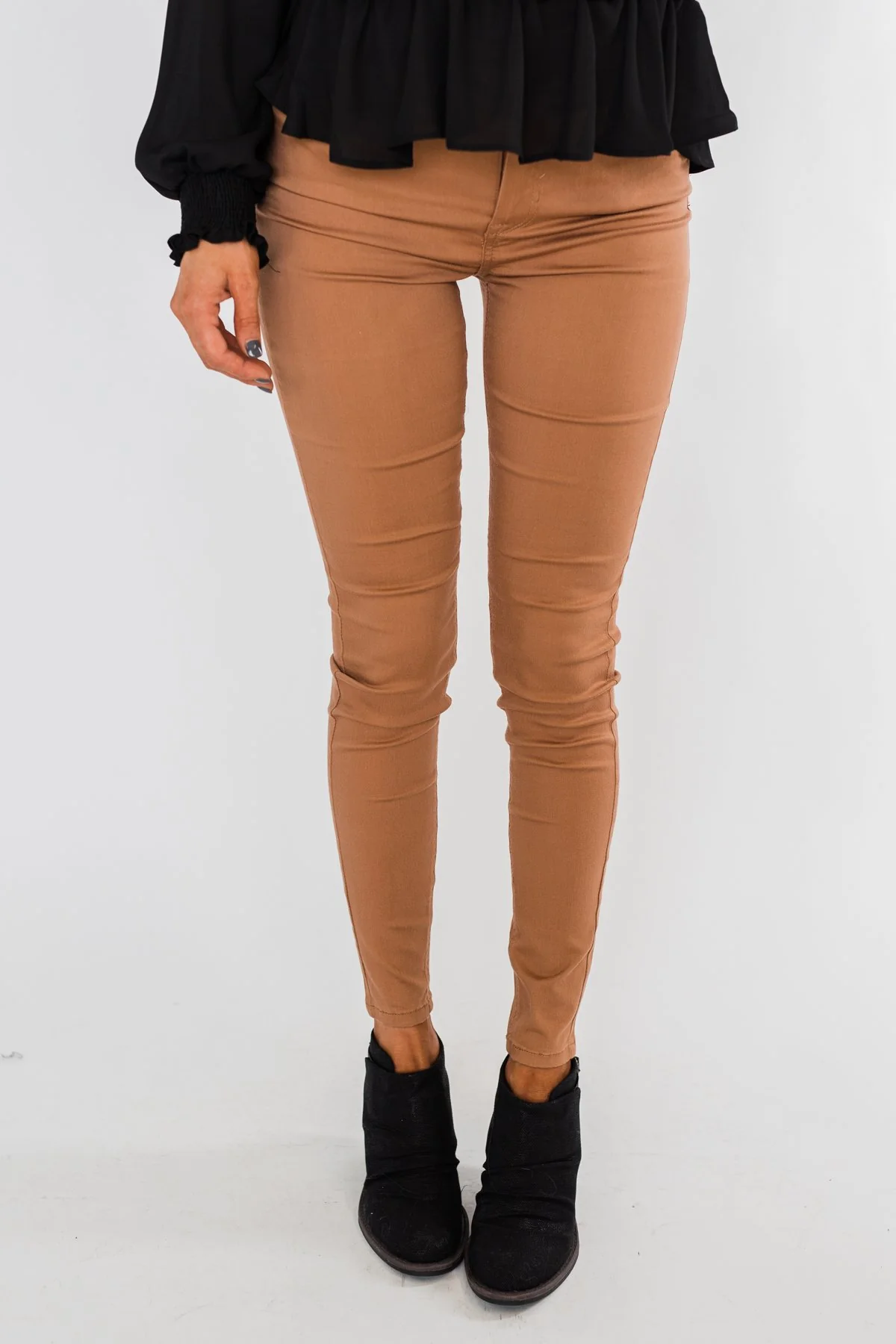 Celebrity Pink Ankle Skinny Jeans- Clay - Image 5