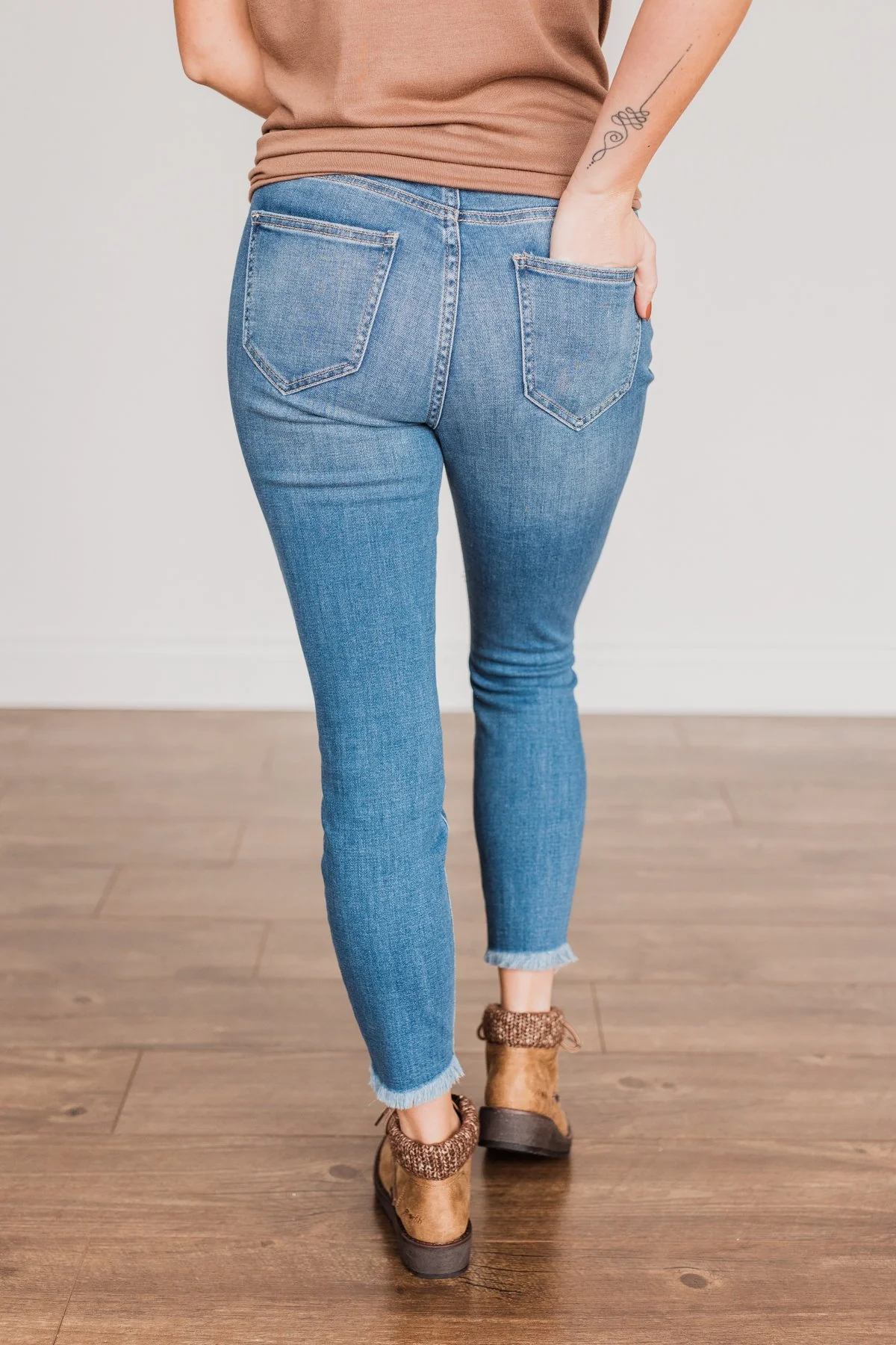 Cello Distressed Skinny Jeans- Athena Wash - Image 8
