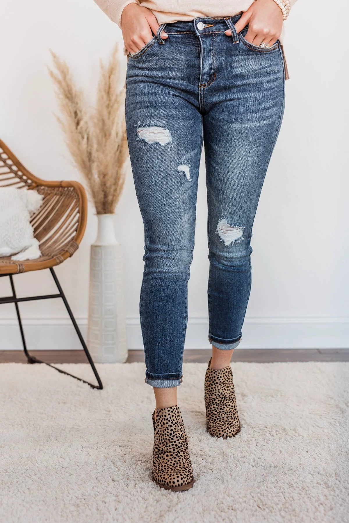 Cello Distressed Skinny Jeans- Zoella Wash - Image 4