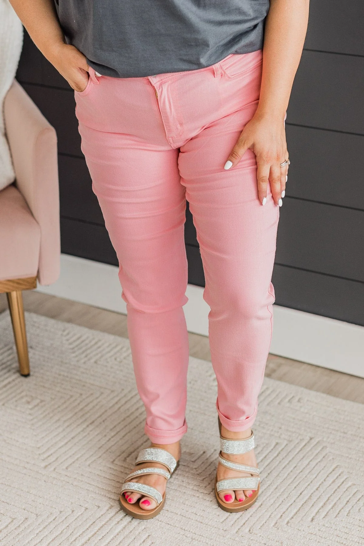 Cello Mid-Rise Skinny Jeans- Larisa Wash - Image 2