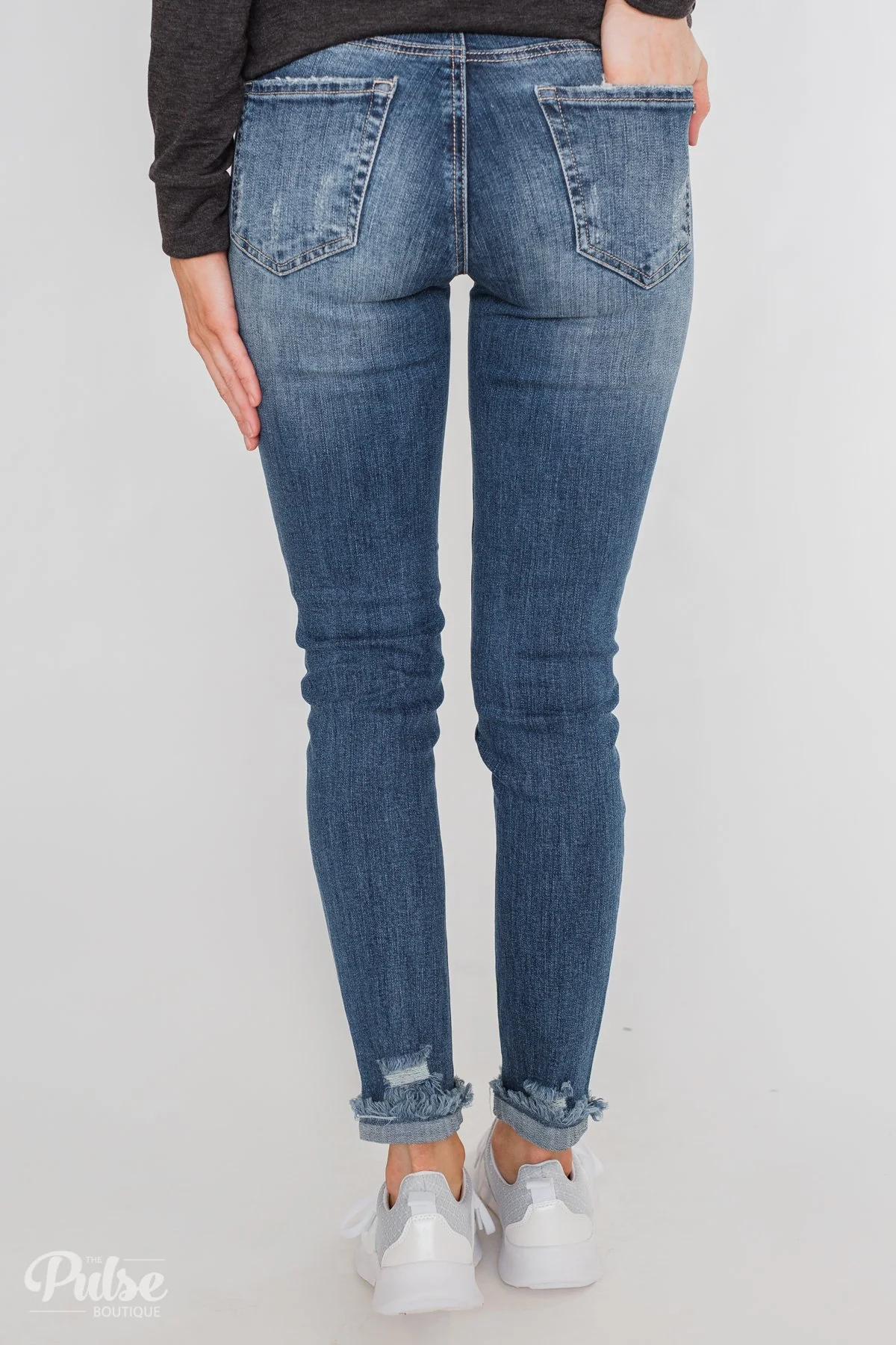 C'est Toi Distressed Skinny Jeans- Cecilia Wash - Image 6