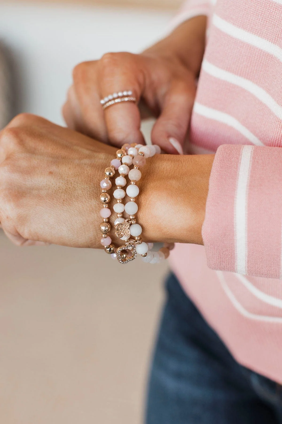 Chance To Shine Bracelet Set- Blush - Image 2