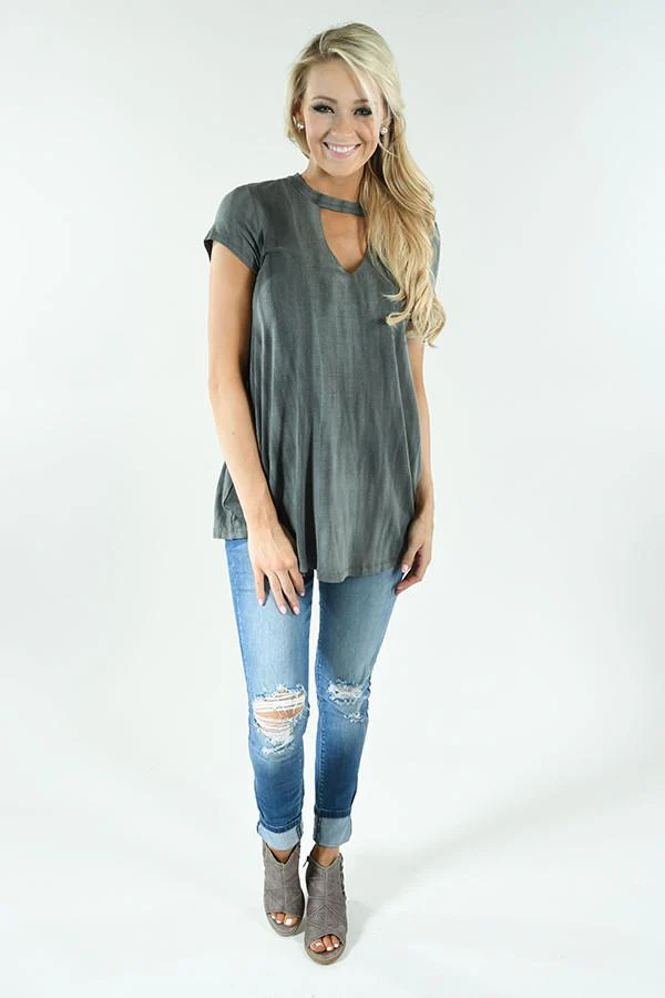 Charcoal Choker Top - Image 3