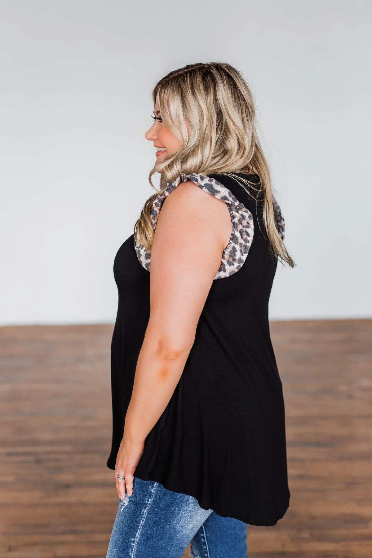 Chase That Feeling Ruffle Sleeve Top- Black - Image 15