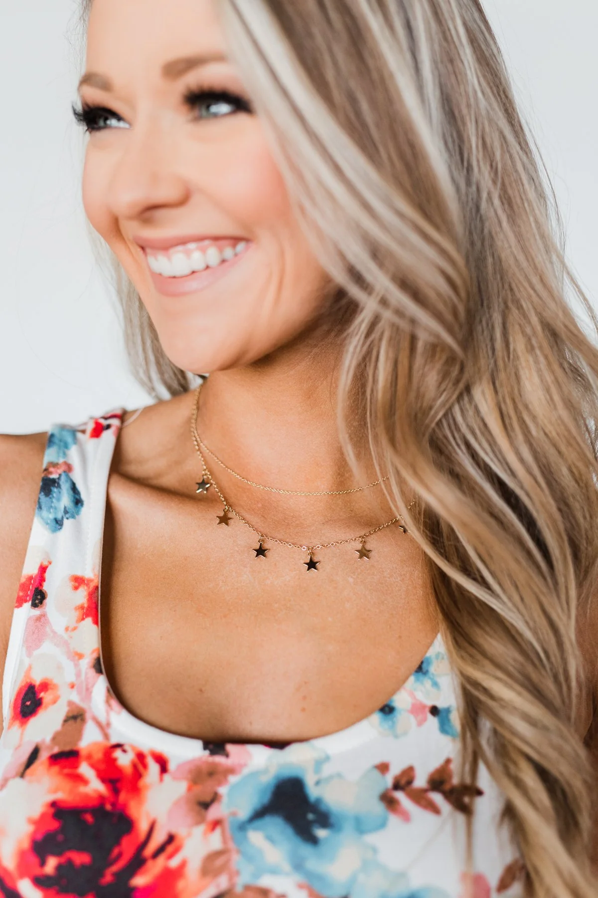 Chase The Stars Tier Necklace- Gold - Image 3