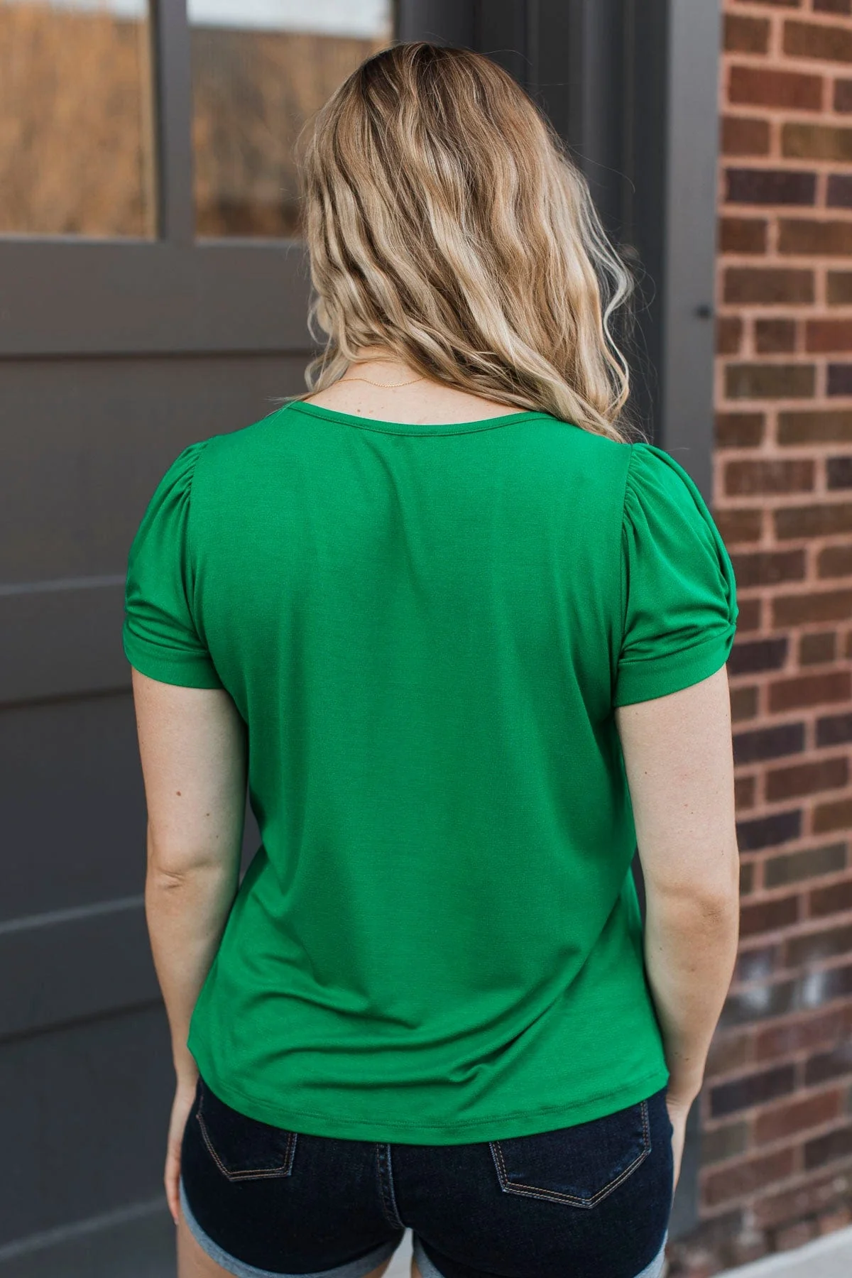 Cherished Beauty Short Sleeve Top- Kelly Green - Image 7