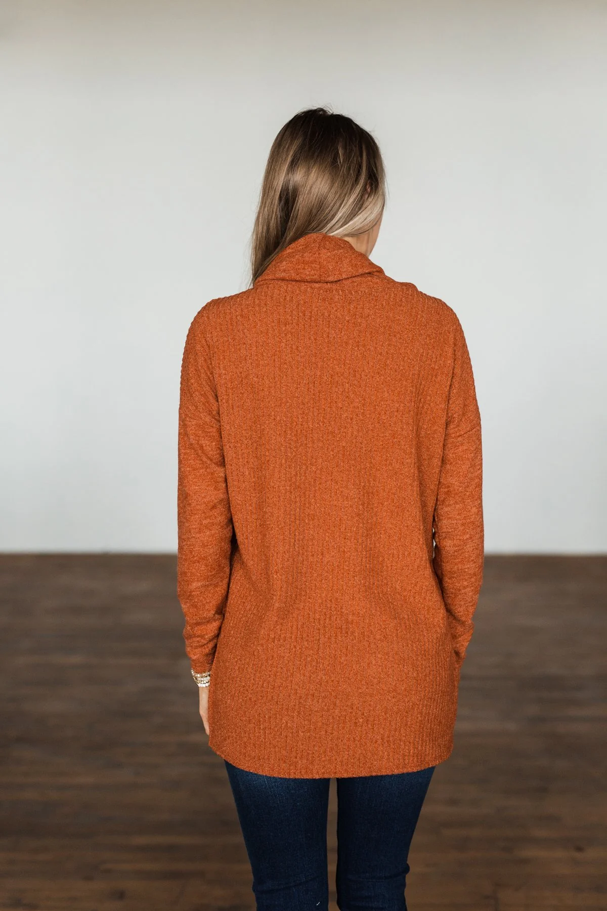 Cherishing Moments Turtle Neck Sweater- Cinnamon - Image 12