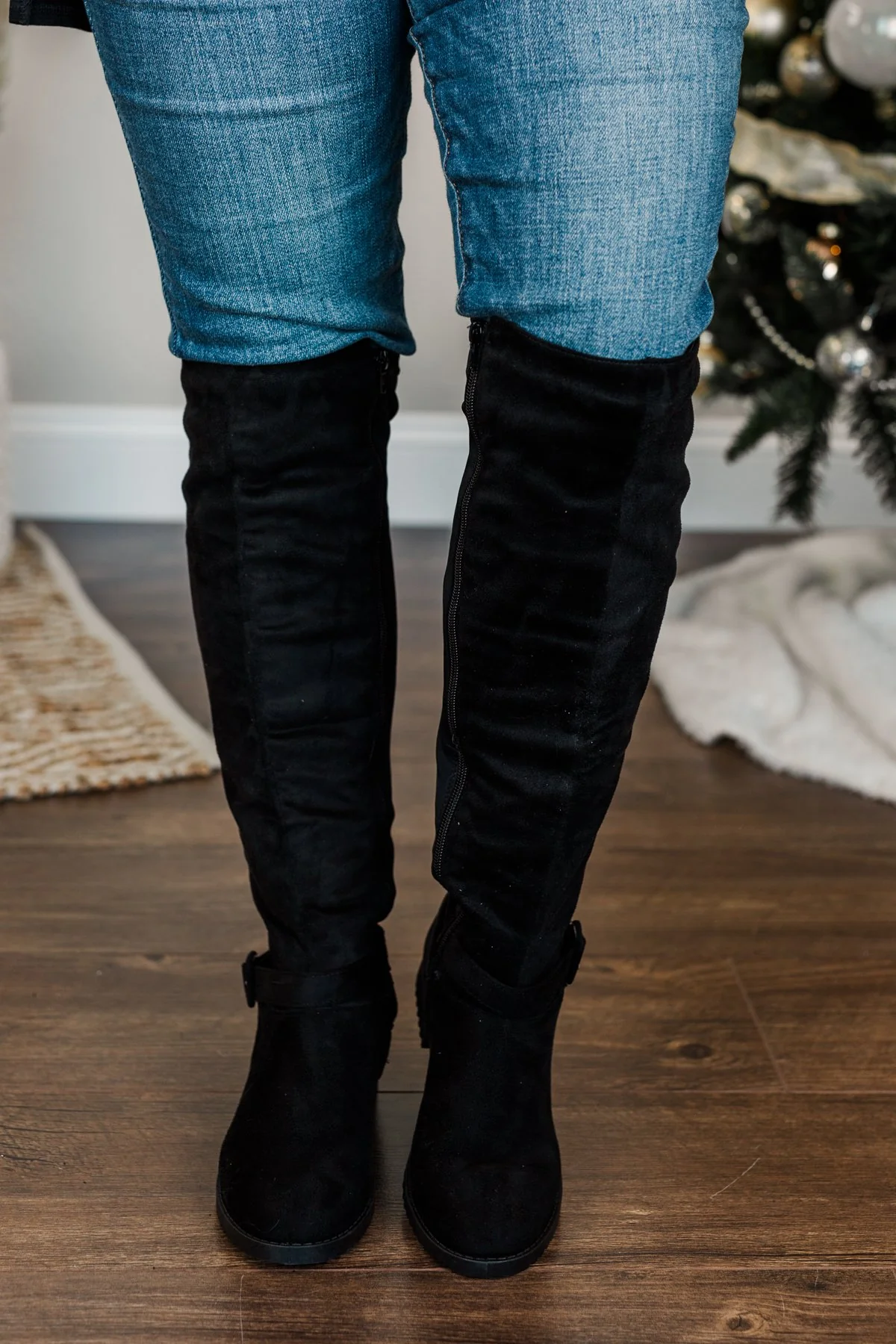 Chinese Laundry Fraya Boots- Black Suede - Image 2