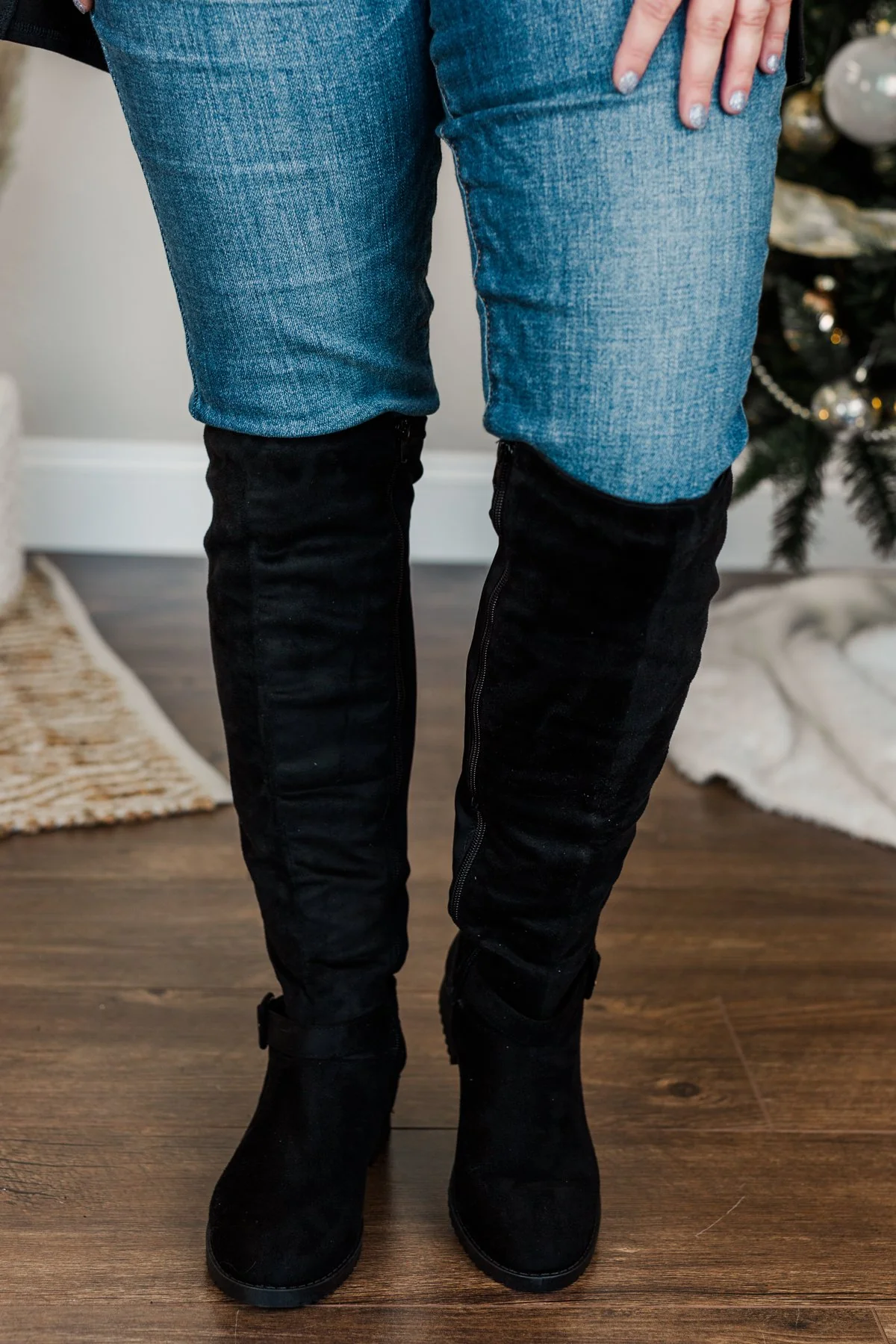 Chinese Laundry Fraya Boots- Black Suede - Image 3