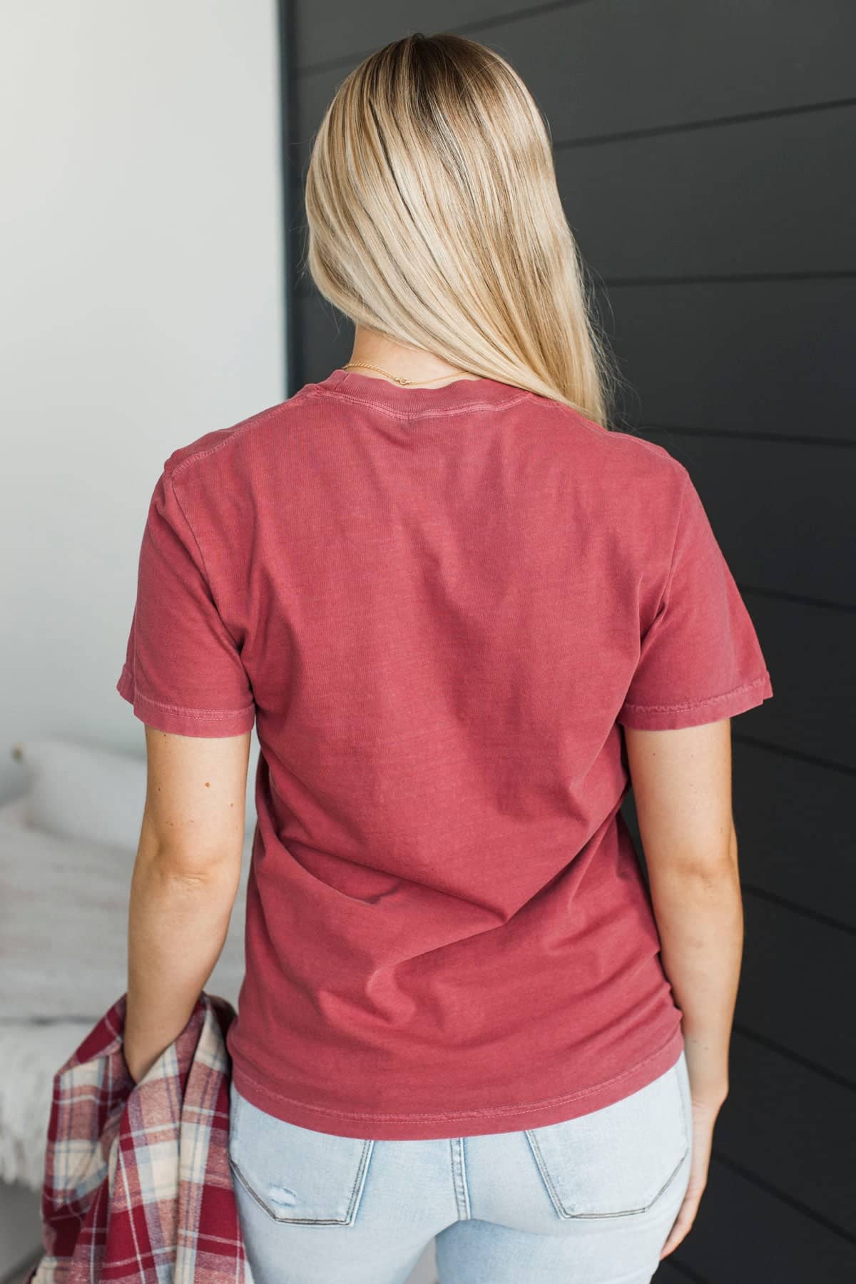 Christmas Words Graphic Tee- Red - Image 7
