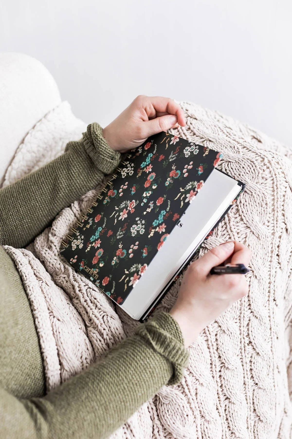Classic Lined Journal Notebook - Floral Print - Image 7