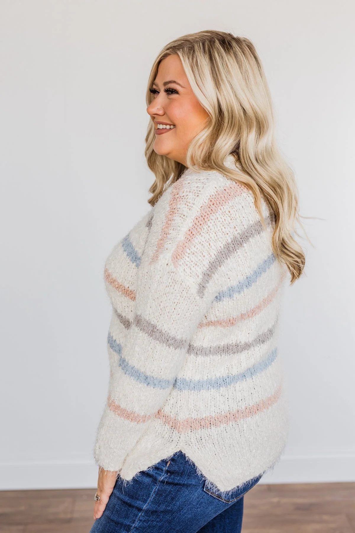 Clouded Love Knit Sweater- Ivory - Image 9