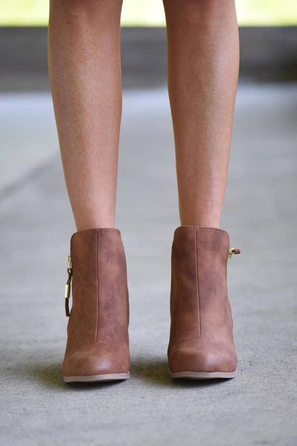 Cognac Booties - Image 2