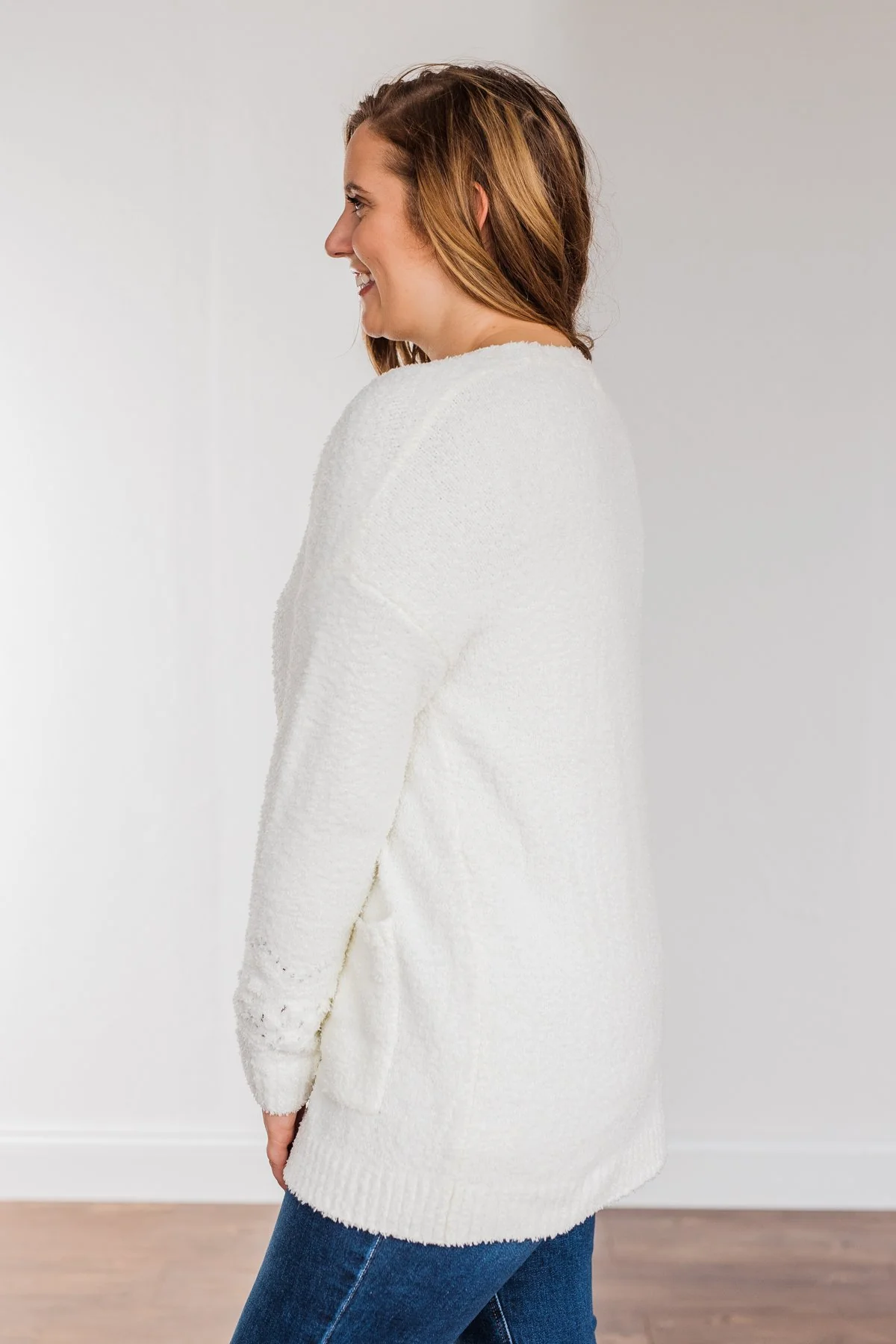 Cold Hands Warm Heart Knit Cardigan- Ivory - Image 15