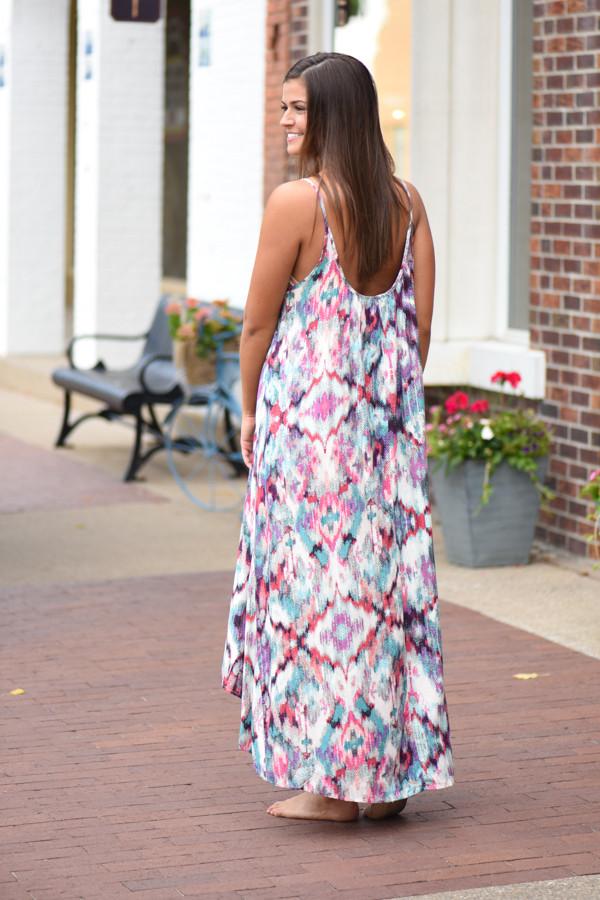 Collage of Color Maxi Dress ~ One Size - Image 6