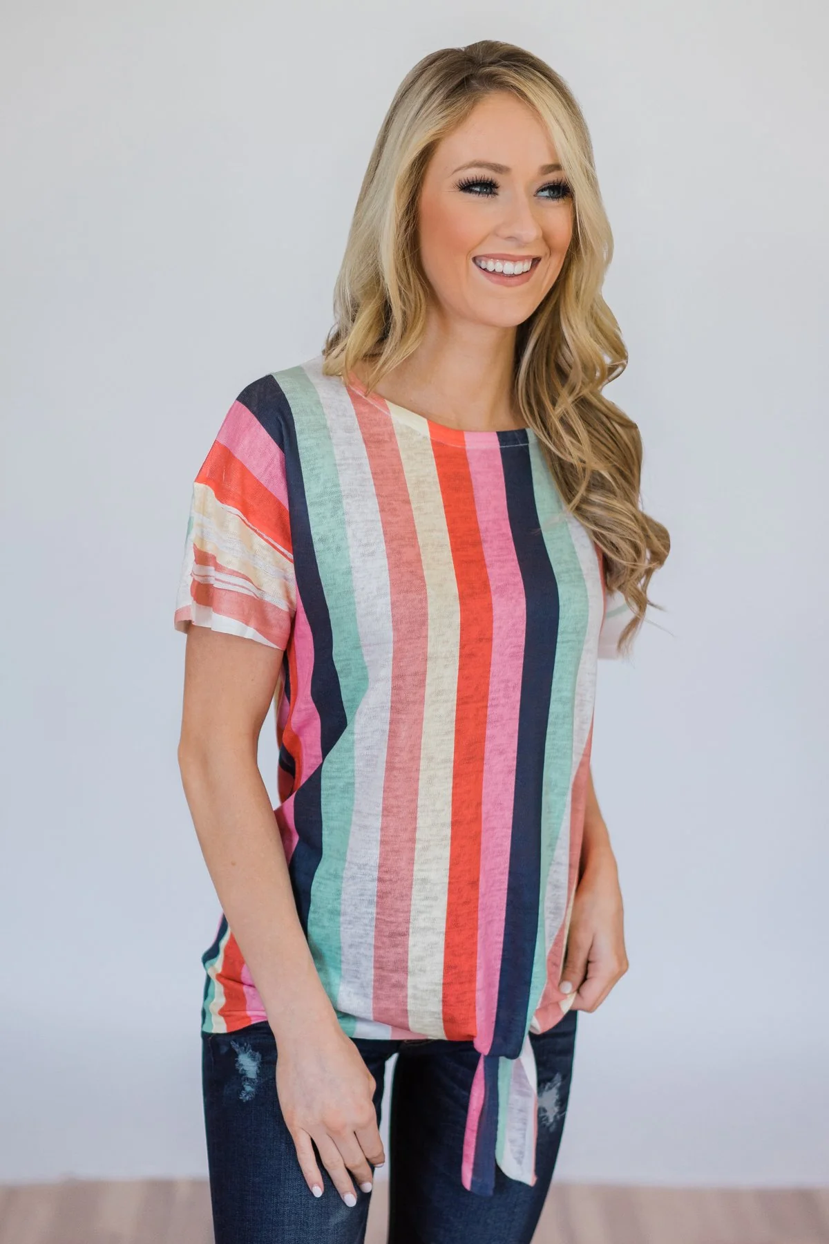 Color Happy Tie Top - Image 4